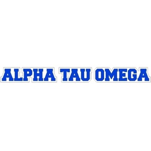 Alpha Tau Omega ATO Long Window Sticker