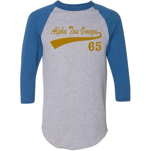 Alpha Tau Omega ATO Tail Year Raglan(Grey W/Royal Blue)