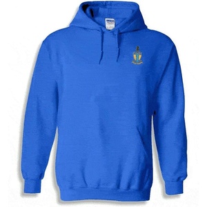 Greekgear Alpha Tau Omega ATO Crest – Shield Emblem Hooded Sweatshirt(Royal Blue)
