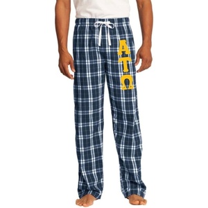 Greekgear Alpha Tau Omega ATO Flannel Plaid Pant – PJ’s(Navy Blue)
