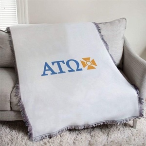 Greekgear Alpha Tau Omega ATO Letters Afghan Blanket Throw