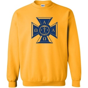 Greekgear Alpha Tau Omega ATO Logo Crewneck Sweatshirt(Gold)