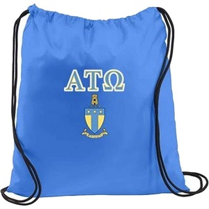 Greekgear Alpha Tau Omega Crest Shield Cinch Sack