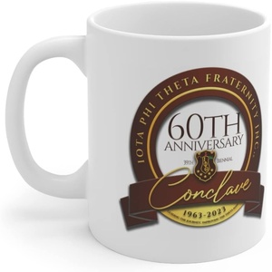 Greekgear Iota Phi Theta 60th Ceramic Coffee Cup, 11oz