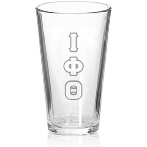 Greekgear Iota Phi Theta Big Letter Mixing Glass