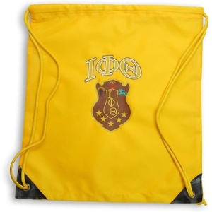 Greekgear Iota Phi Theta Crest – Shield Cinch Sack Gold(Gold)