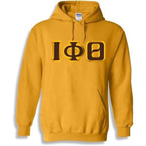 Greekgear Iota Phi Theta Custom Twill Hooded Sweatshirt(Athletic Gold)