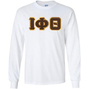 Greekgear Iota Phi Theta Lettered Long Sleeve(White)