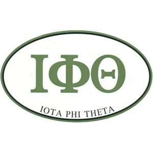 Iota Phi Theta Euro Decal Oval Sticker