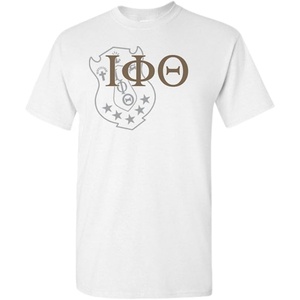 Iota Phi Theta Greek Crest T-Shirt(Light Grey)