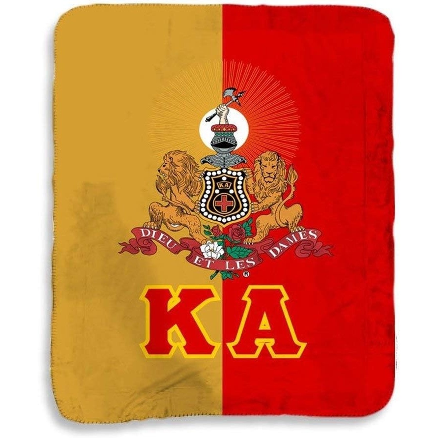 image:imageGreekgear Kappa Alpha Two Tone Sherpa Lap Blanket