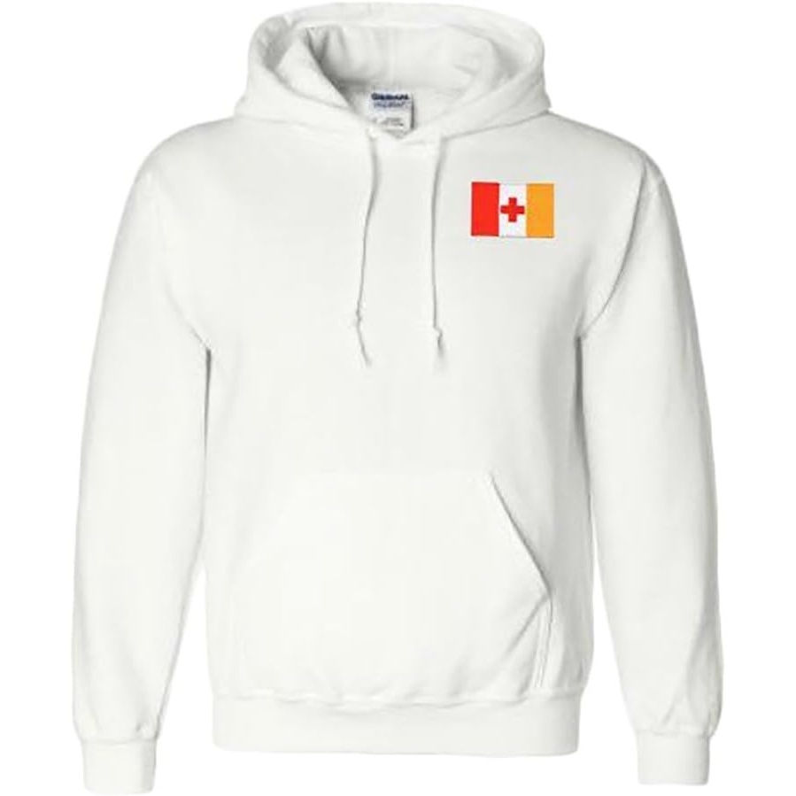image:imageKappa Alpha Flag Patch Hooded SweatshirtWhite