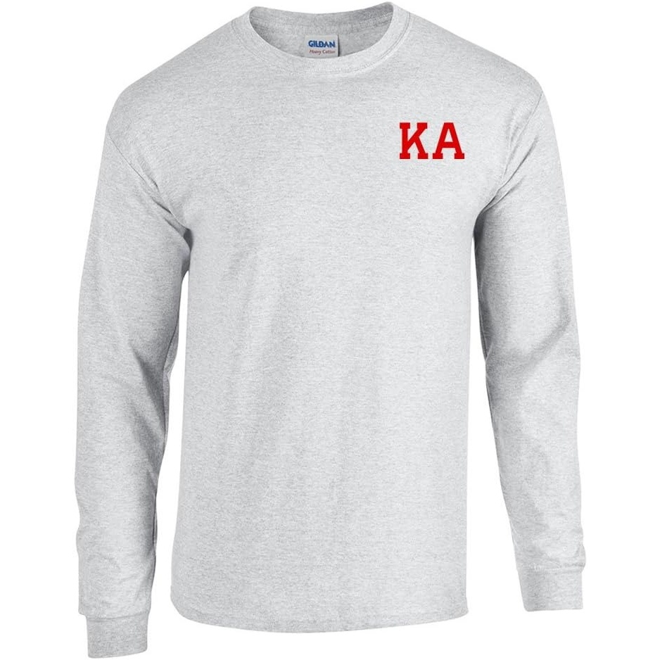 image:imageKappa Alpha World Famous Crest Long Sleeve TShirtLight Grey