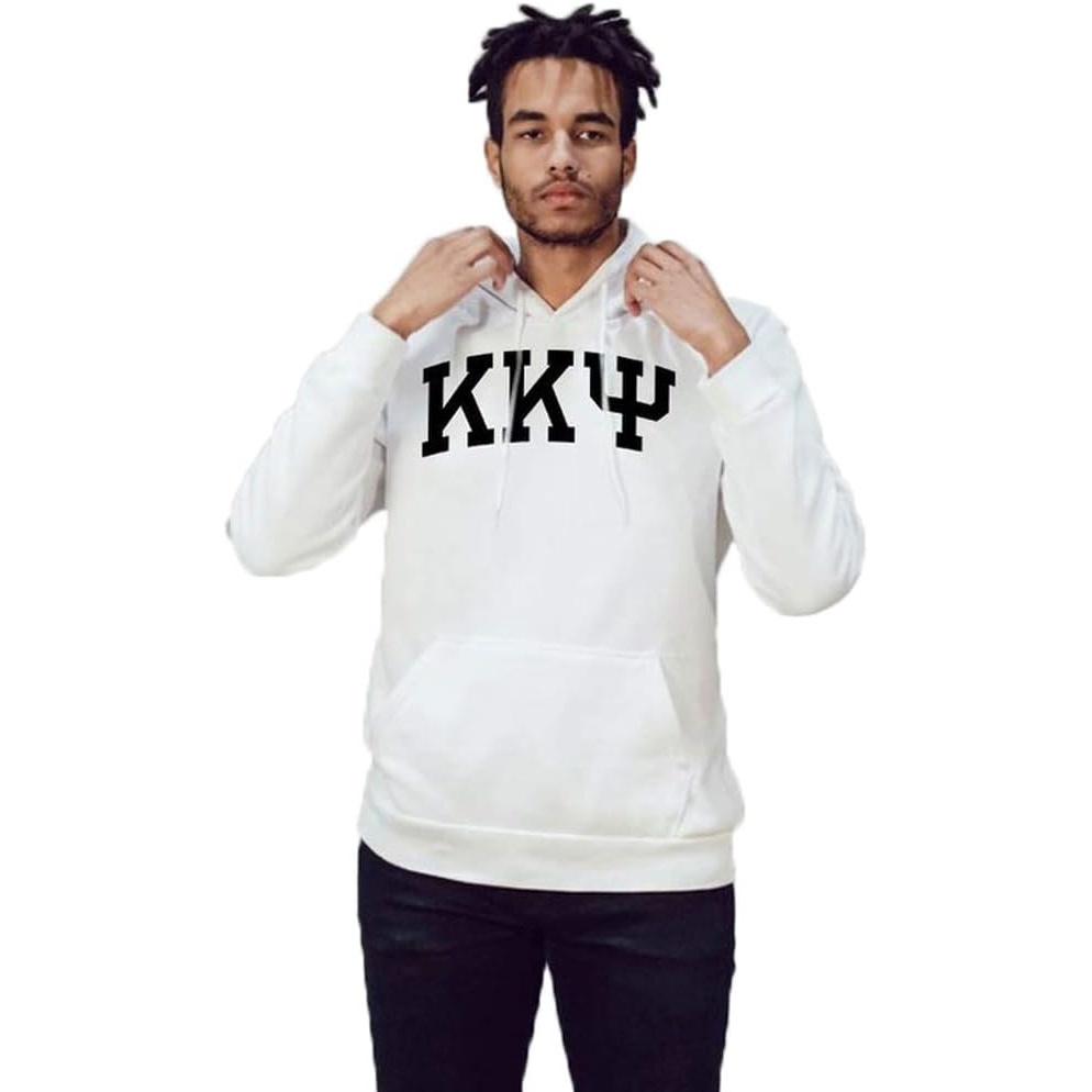 image:imageKappa Kappa Psi Arched Greek Letter Hooded SweatshirtWhite