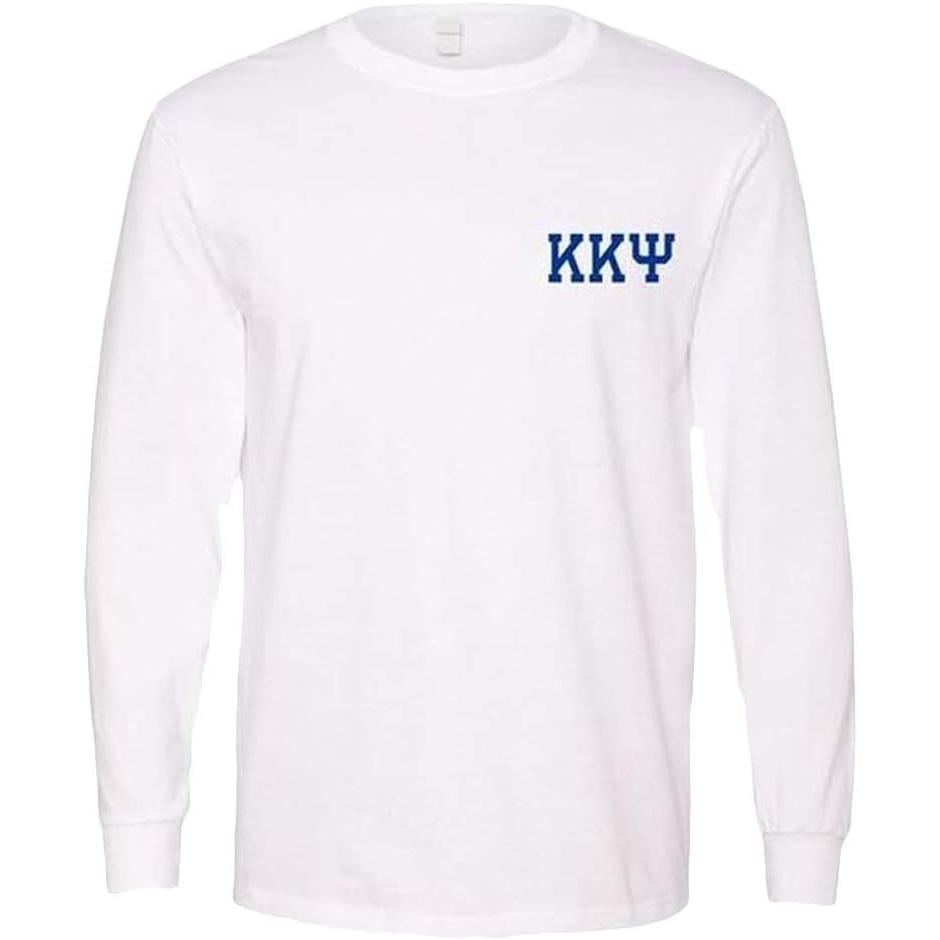 image:imageKappa Kappa Psi Flag Long Sleeve TShirtWhite