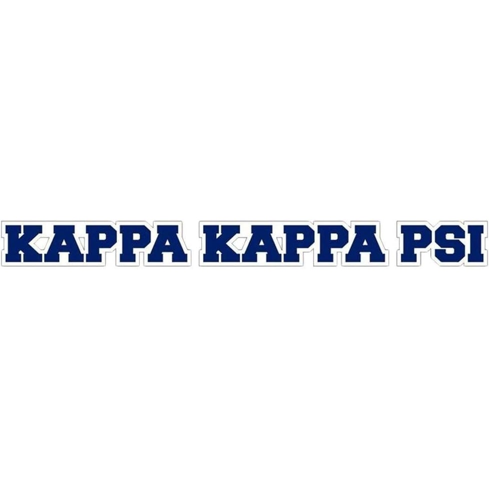 image:imageKappa Kappa Psi Long Window Sticker