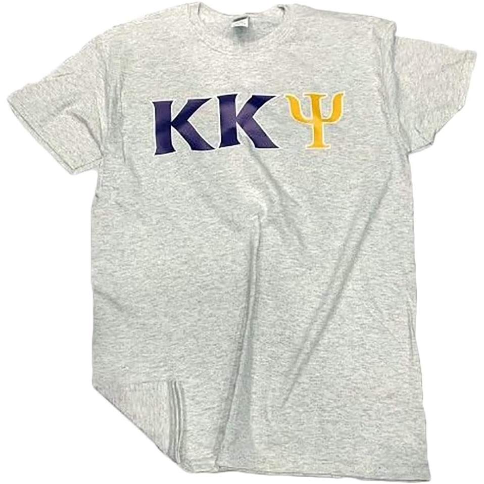 image:imageKappa Kappa Psi Multi Color Letter TeeLight Grey