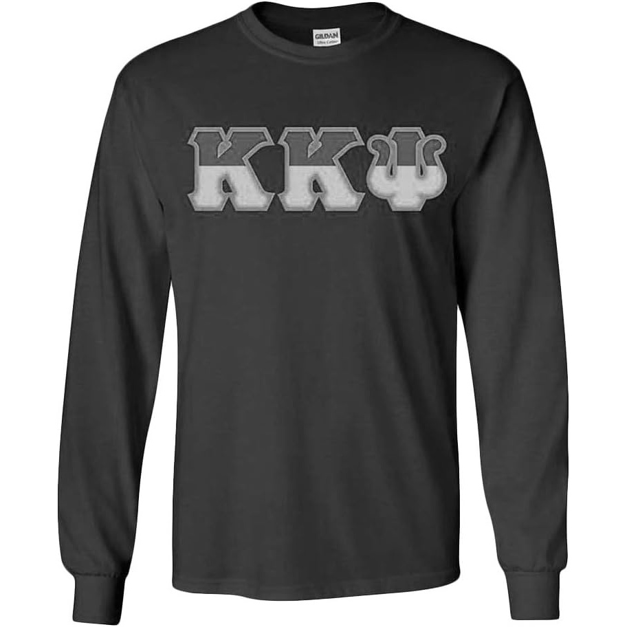 image:imageKappa Kappa Psi Two Tone Greek Lettered Longsleeve TeeBlack