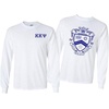 Kappa Kappa Psi World Famous Crest Long Sleeve T-Shirt(White)