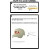Personalized Kappa Alpha Greek Line Hat(Tan)