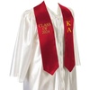Greekgear Kappa Alpha Embroidered Graduation Sash Stole