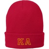 Kappa Alpha Big Greek Lettered Knit Cap(Athletic Red)