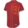Kappa Alpha Lettered Baseball Jersey(Scarlet/White)