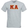 Kappa Alpha Lettered V-Neck T-Shirt(Sports Grey)