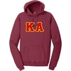 Kappa Alpha Pigment-Dyed Lettered Hooded Sweatshirt(Merlot)