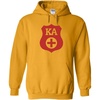 Kappa Alpha Shield Hooded Sweatshirt(Gold)