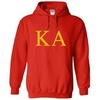 Kappa Alpha World Famous Greek Hoodie – Red with Gold Imprint(Red)