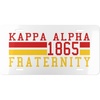 Kappa Alpha Year License Plates
