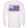 Kappa Kappa Psi Stripes Long Sleeve T-Shirt(White)