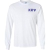 Kappa Kappa Psi World Famous Crest Long Sleeve T-Shirt(White)