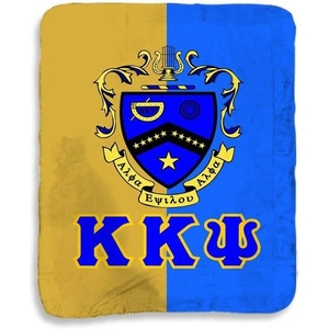 Greekgear Kappa Kappa Psi Two Tone Sherpa Lap Blanket