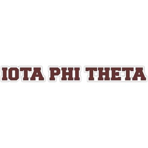 Iota Phi Theta Long Window Sticker