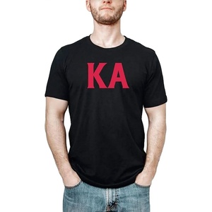 Kappa Alpha Letter Tee(Black)