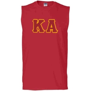 Kappa Alpha Lettered Sleeveless Tee(Red)