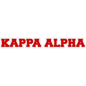 Kappa Alpha Long Window Sticker