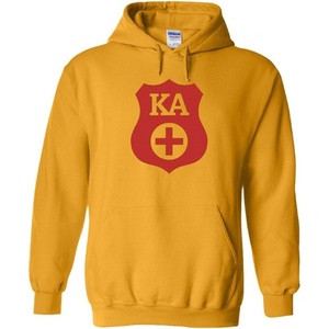 Kappa Alpha Shield Hooded Sweatshirt(Gold)