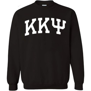 Kappa Kappa Psi Arched Greek Letter Crewneck Sweatshirt Black(Black)
