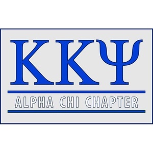 Kappa Kappa Psi Custom Line Sticker Decal Grey w/Royal Blue Imprint Color(Grey W/Royal Blue Imprint Color)