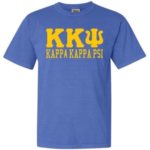 Kappa Kappa Psi Greek Heavyweight T-Shirt(Mystic Blue)