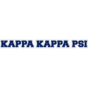 Kappa Kappa Psi Long Window Sticker