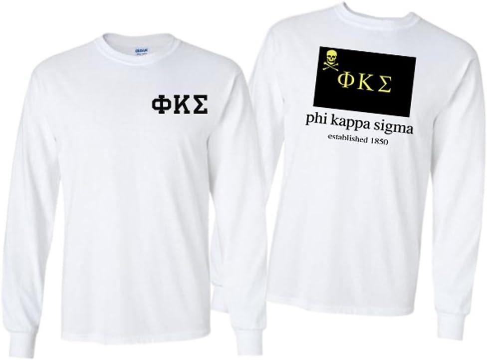 image:imagePhi Kappa Sigma Flag Long Sleeve TShirtWhite