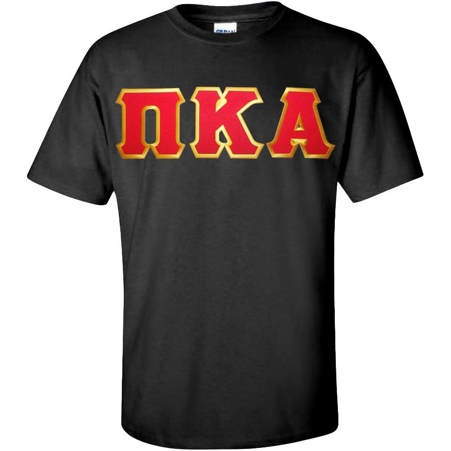 image:imageMens Pi Kappa Alpha Fraternity Greek Lettered Short Sleeve TShirtBlack
