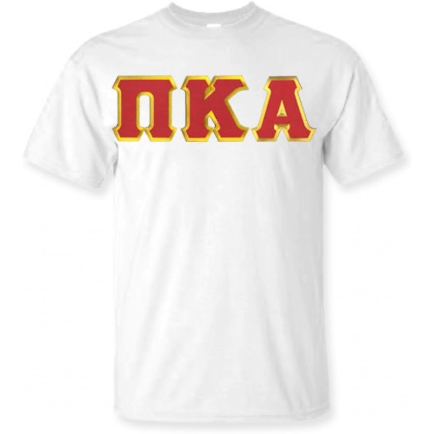 image:imageMens Pi Kappa Alpha Fraternity Greek Lettered Short Sleeve TShirtWhite