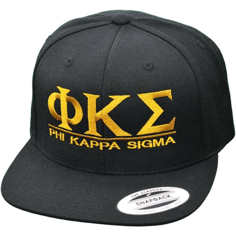 image:imagePhi Kappa Sigma Flatbill Snapback Hats OriginalBlack