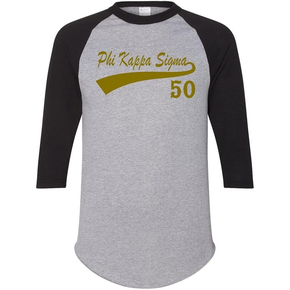 image:imagePhi Kappa Sigma Tail Year RaglanGrey WBlack