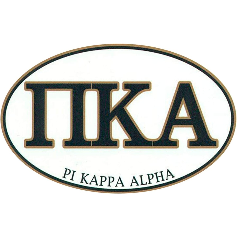 image:imagePi Kappa Alpha Pike Euro Decal Oval Sticker Black